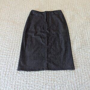 To the Max! Pencil Skirt, size 7, color heathered black